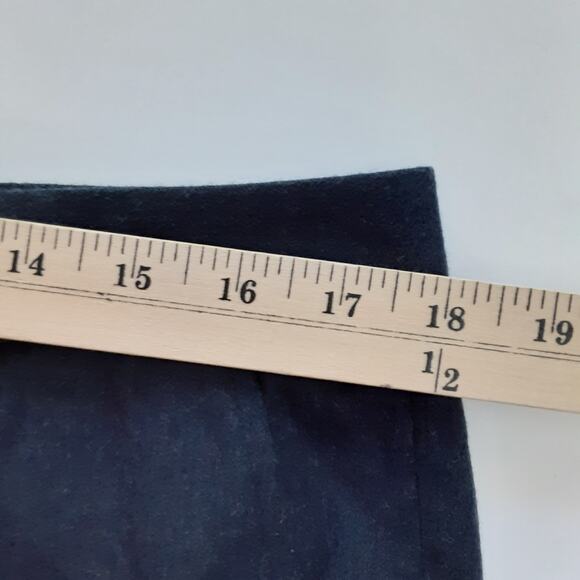 Brooks Brothers 346 Lucia Fit Slim Fit Trousers Wool Navy Blue Pleated Front 12 - Picture 7 of 11